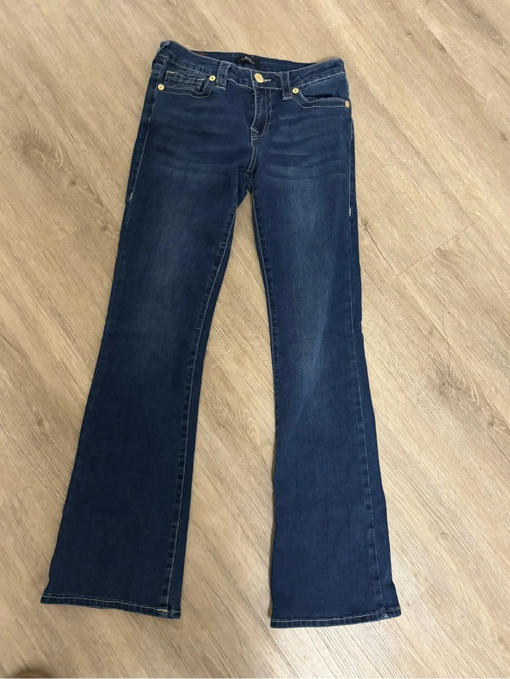 BECCA TRUE RELIGION Mid Rise Bootcut Jeans